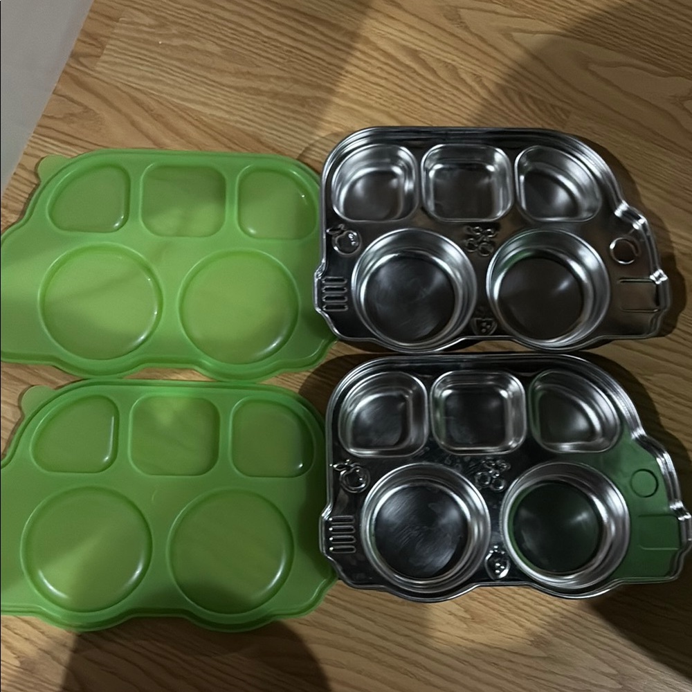 Innovaby stainless steel Kids Plates